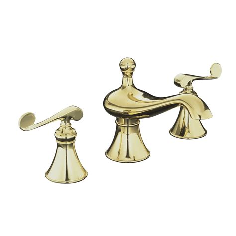 Kohler Revival Widespread Bathroom Faucet In Vibrant Polished Brass