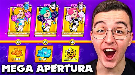 Abro Todas Las Recompensas Del Brawl Pass Plus Brawl Stars Youtube