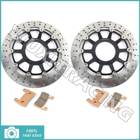 Pair Front Brake Discs Disks Rotors Pads For Honda Cbr Rr Cbr Rr