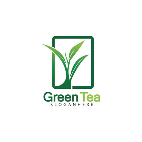 Premium Vector Green Tea Leaf Logo Vector Icon Illustration Design