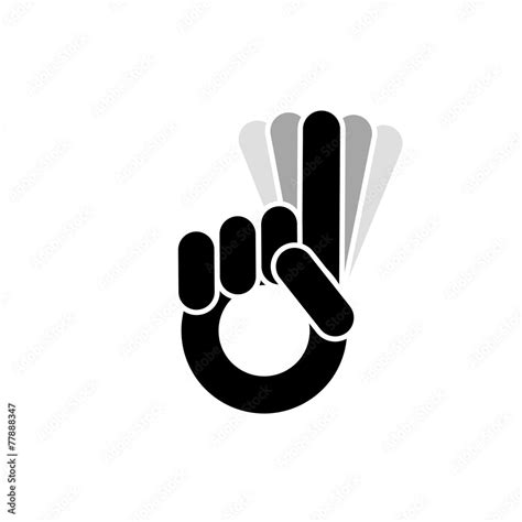 No No finger symbol, vector Stock Vector | Adobe Stock