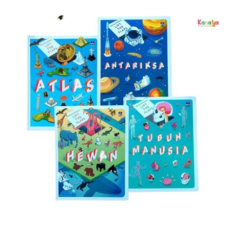 Buku Seri Ensiklopedia Lift The Flap Atlas Hewan Antariksa Tubuh