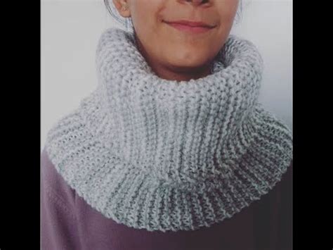 Snood Xxl Tour De Cou Adulte Au Tricot Facile Et Rapide Faire Youtube