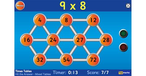 Hit The Button Maths Games Fun Math Times Tables Games