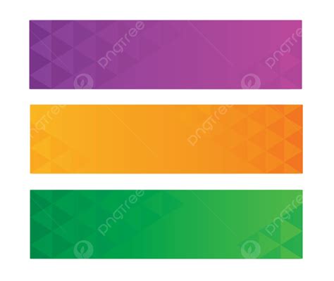 Set Of Modern Colorful Banner Template Cover Geometric Option PNG