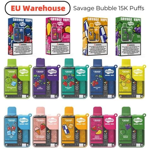 EU Warehouse Transparent Design Rechargeable Disposable Vape Savage