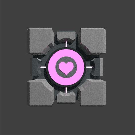 Portal Companion Cube - 3D Model by kiradon