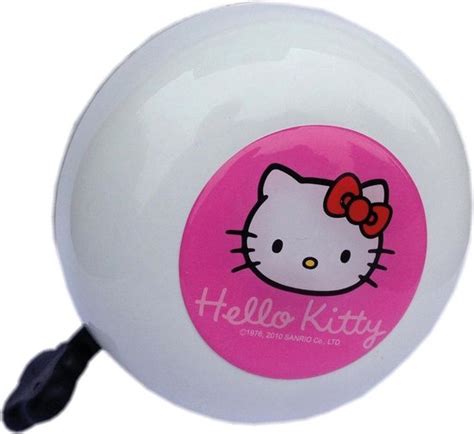 Hello Kitty Ding Dong Fietsbel 80mm Wit Bol