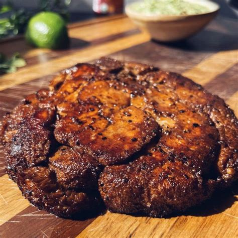 Argentinian Lions Mane Steak With Dijon Chimmichurri Faraway Kitchen