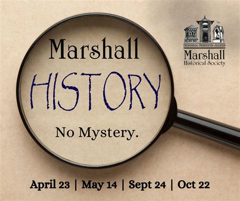 Marshall Historical Society Events