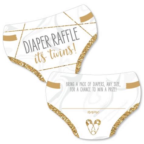 Big Dot Of Happiness Its Twins Gold Baby Shower Activities Diaper