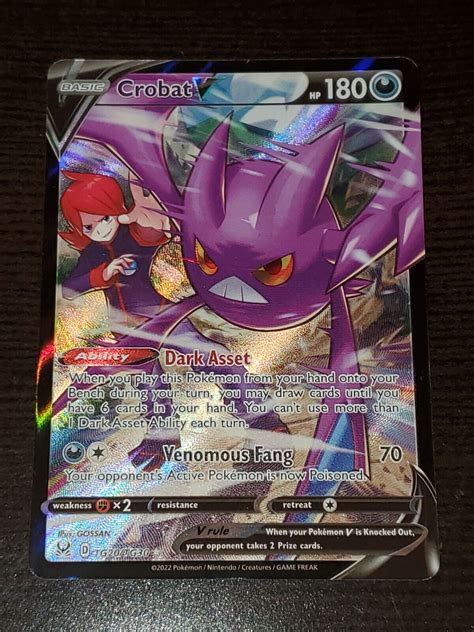 Crobat V Tg20tg30 Pokemon Card Lost Origin Trainer Gallery Alt Full