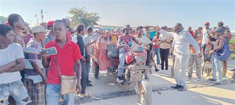 Haitianos Se Revelan Con Autoridades Por Cierre De La Frontera