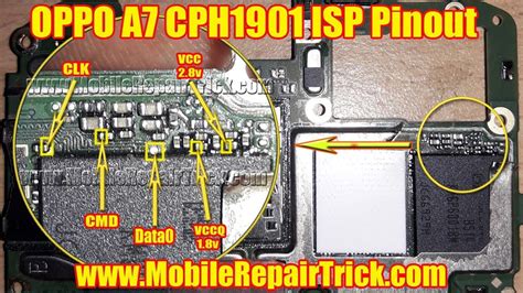 Oppo A7 Cph1901 Emmc Isp Pinout Download For Flashing And 43 Off