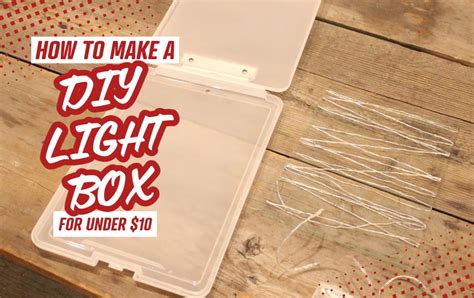 How to Create a DIY Portable Light Box for Tracing, Art, and Hand ...