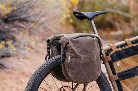 Waxed Canvas Bike Panniers Waterproof Made In Usa — Buckhorn Bags