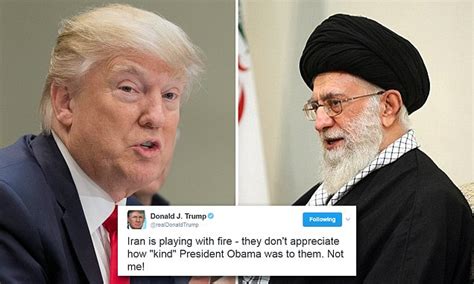 Trump Warns Iran With Another Tweet Daily Mail Online