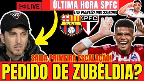 Ltima Hora Spfc Zubeldia Vai Comandar S O Paulo Enamorado No S O