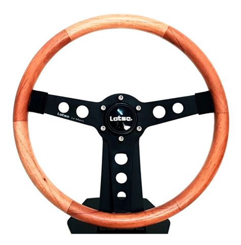 Volante Lotse Le Mans Wood Classico Madeira Cubo Gm Opala