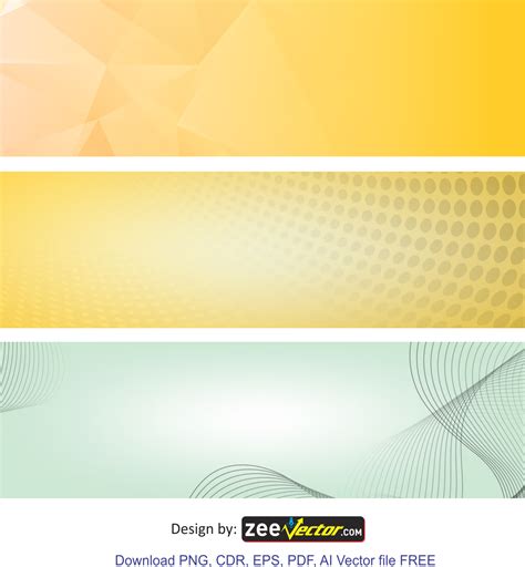 Banner Background Vector - Vector Design - Cdr, Ai, EPS, PNG, SVG