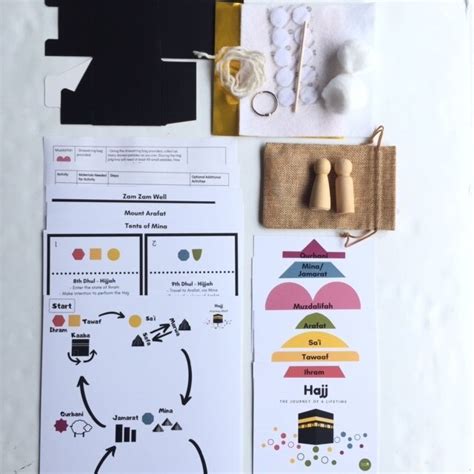 Hajj Craft Kit 12 Activities 8 Resource Cards Hajj Journey Map 6