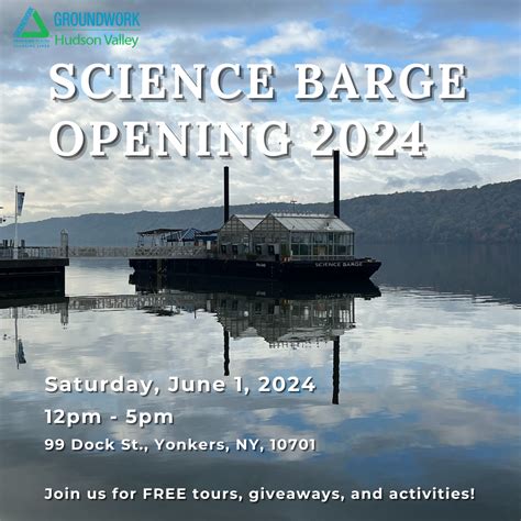 Science Barge Opening Groundwork Hudson Valley