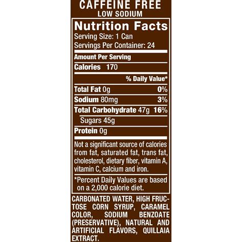 Root Beer Nutrition Facts 20 Oz Nutrition Ftempo