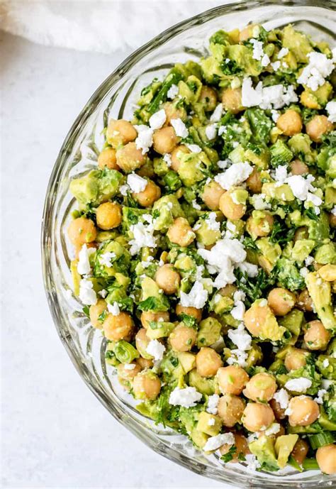 Avocado Chickpea Salad Haute Healthy Living