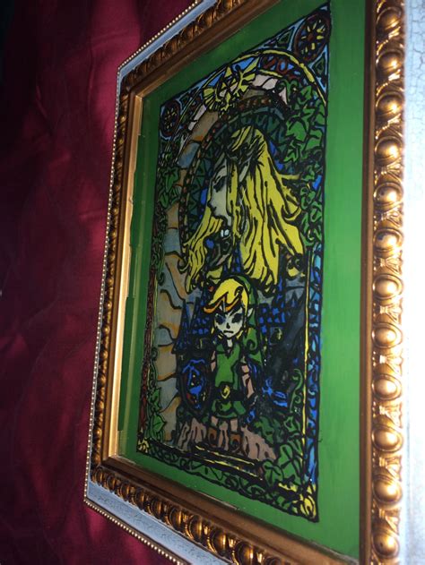 Legend Of Zelda 3d Shadow Box Stained Glass Right By Anya Kylash On Deviantart