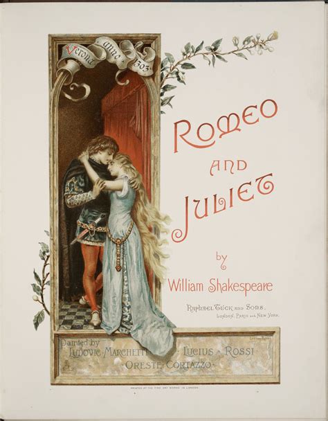 Romeo And Juliet Title Page Painted By Ludovic Marchetti Lucius Rossi