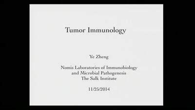 Ye Zheng Tumor Immunology Salk Institute