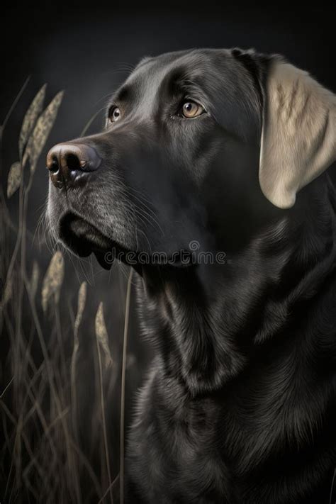 Labrador Dog Portrait Photography Stock Illustration Illustration Of