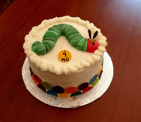 Hungry Caterpillar Cake It Is Two 6 Round Cake Covered And Filled