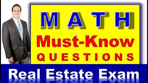 Most Common Questions On The Real Estate Exam 2022 MATH How To PASS