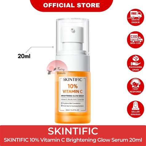 Jual Bpom Skintific Vitamin C Brightening Glow Serum Ml New