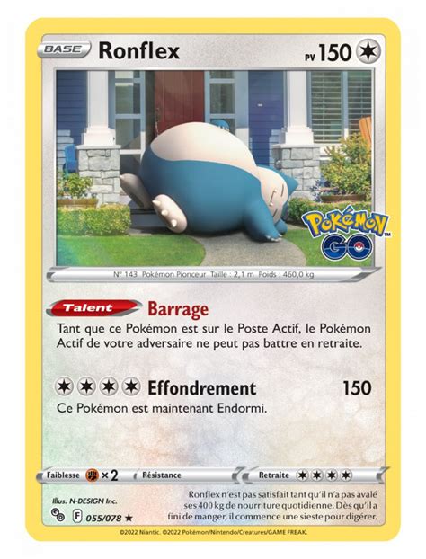 FR Pokémon Carte EB10 5 055 078 Ronflex HOLO COSMOS