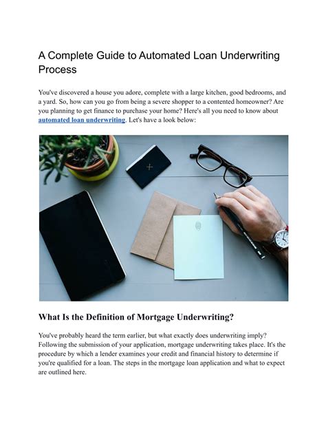 Ppt A Complete Guide To Automated Loan Underwriting Process Powerpoint Presentation Id11333619