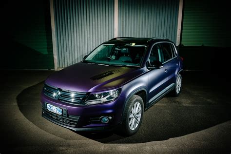 VW Tiguan - KPMF Matte Purple/Black Iridescent — Wrapped on Vinyl ...