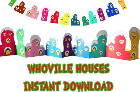 Printable Whoville Houses Clipart Whoville Cartoon Houses Resumed