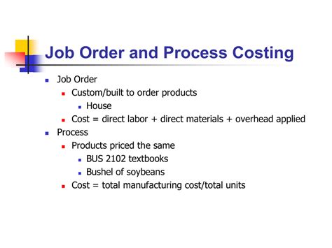 Job Order Costing System Vs Process Costing System Flavorpic