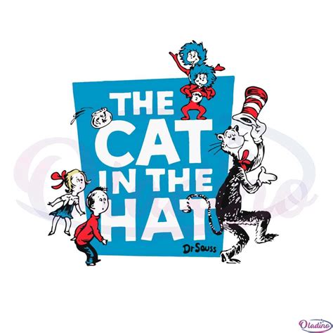 Cat In The Hat Dr Seuss Day Thing 1 Thing 2 Svg Cutting Files