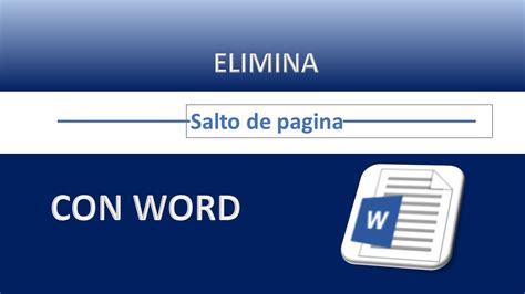 Word COMO QUITR O ELIMINAR SALTOS DE PAGINA EN TU DOCUMENTO Aprende