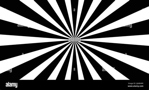 Black And White Retro Starburst Vector Abstract Background Sunburst