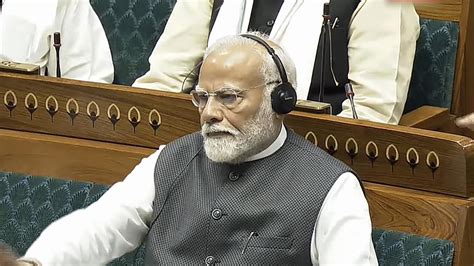 Pm Modi Introduces Council Of Ministers In Rajya Sabha Amid Thumping Of