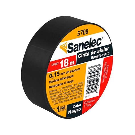 Cinta De Aislar Negra 19 Mm X 18 Metros Santul 5708 Bricomark