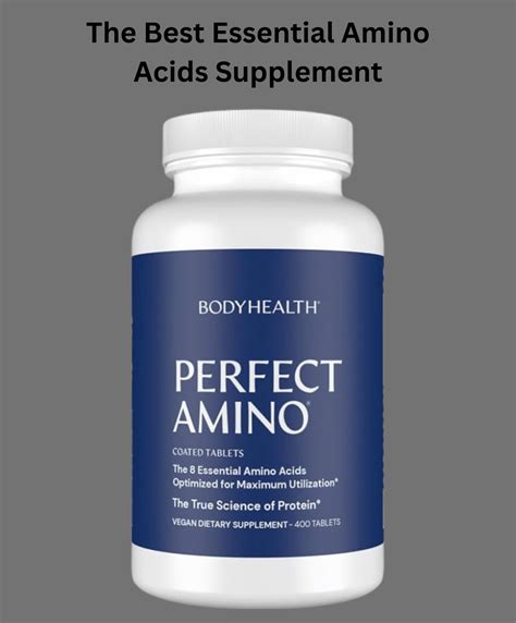 Supplemental Essential Amino Acids With Perfectamino Tablets