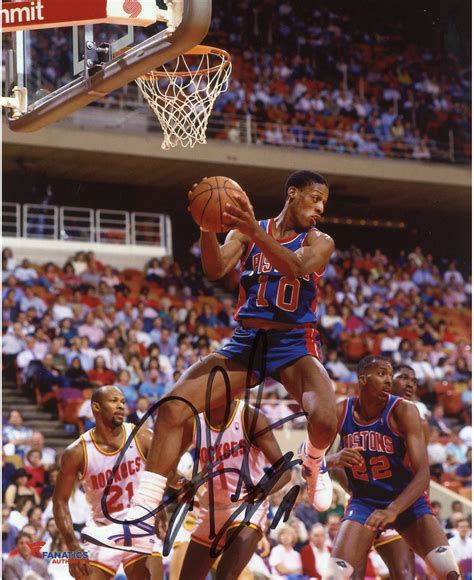 Dennis Rodman Detroit Pistons Autographed 8'' x 10'' Rebound Photograph