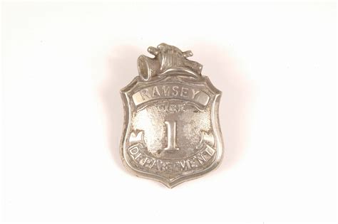 Fire Badge Ramsey Fire Department 1 Smithsonian Institution