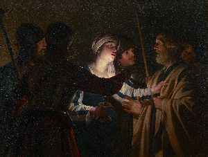 Oil Painting Replica The Denial Of St Peter 1622 By Gerard Van