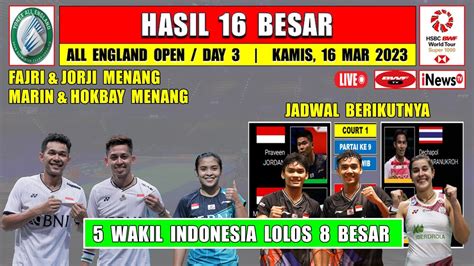 Hasil All England Hari Ini Day R Fajri Gregoria Menang